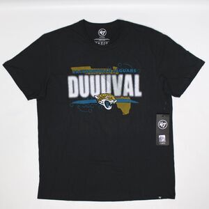 NWT Duuuval Jacksonville Jaguars T-Shirt '47 Brand Black Gray Men Size XL (A3)